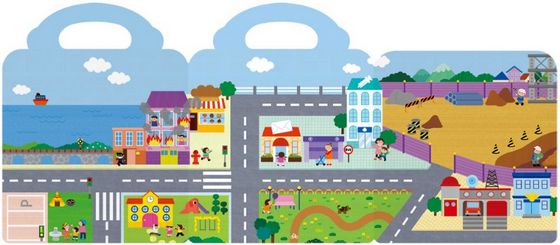 First Magnet Book：Vehicles（內含32個認知磁鐵+3摺頁超大場景）